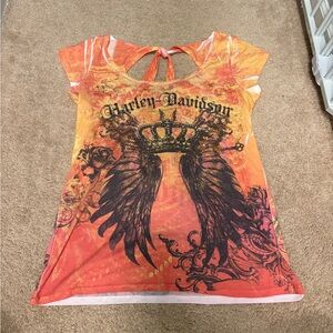 Harley-Davidson Women's Tie Back Top Tucson Arizona Medium/Large